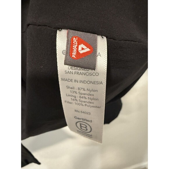 Athleta Evolution Blazer Puffer Jacket Womens Xs Black Snap Button Primaloft - Picture 7 of 8